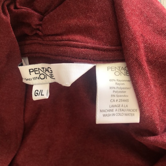 NWOT Pentagone Long-Sleeved crossover t-shirt size large - Picture 5 of 5